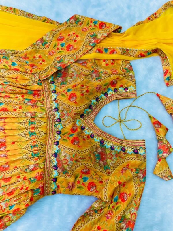 Presenting New Special Party Wear Aliya Cut Dresses Dupatta With Pant - Image 4