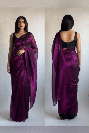 Embroidered, Embellished Bollywood Georgette Saree – Glamour Meets Tradition