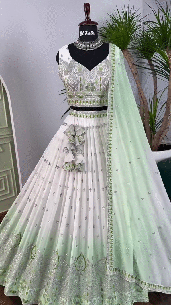 Embroidered Semi Stitched Lehenga Choli Grace Redefined