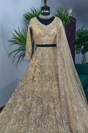 Bridal Lehenga for Wedding Cream Wedding Lehenga