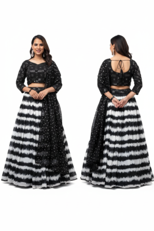 Women’s Thread and Sequins Work Ready-to-Wear Lehenga Choli Set